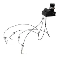 Grill Ignition Kit Four Outlets with Spark Plug with Wire Four Electrodes Electronic ignition switch