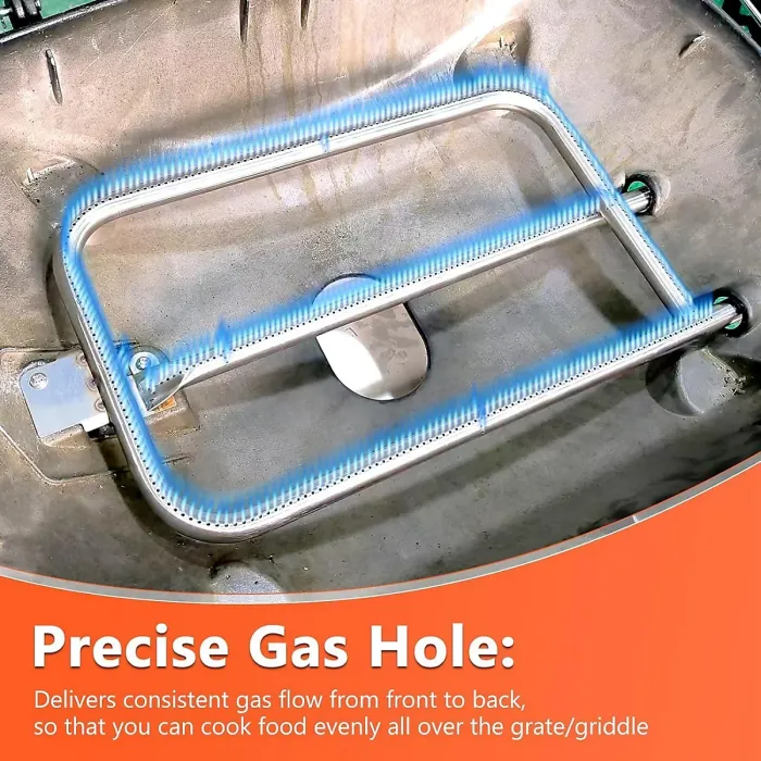 24 x 10.4inch Burner Tube 65032 for Weber Q300 Series Q320 Q3000 Q3200 Stainless Steel Ramp Gas Grill Accessory