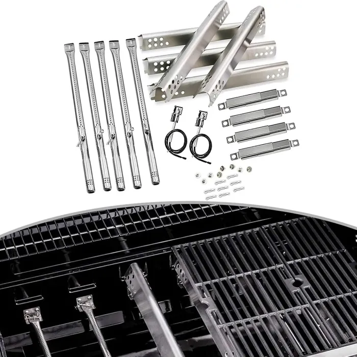 304 Stainless Steel BBQ Grill Replacement Kit for Charbroil 4 & 5 Burner Models 463347519 463342119