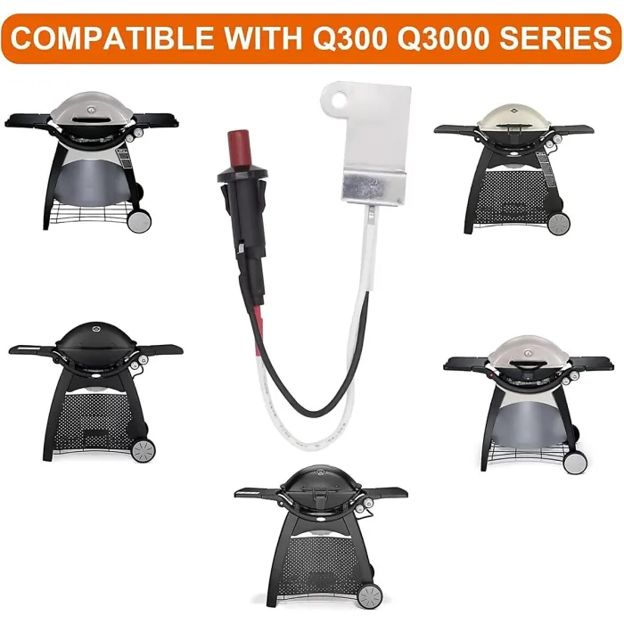 60092 Replacement Ignition Kit for Weber Q300 Q3000 Gas Grill Burner Gas Grill Replacement Ignition Kit