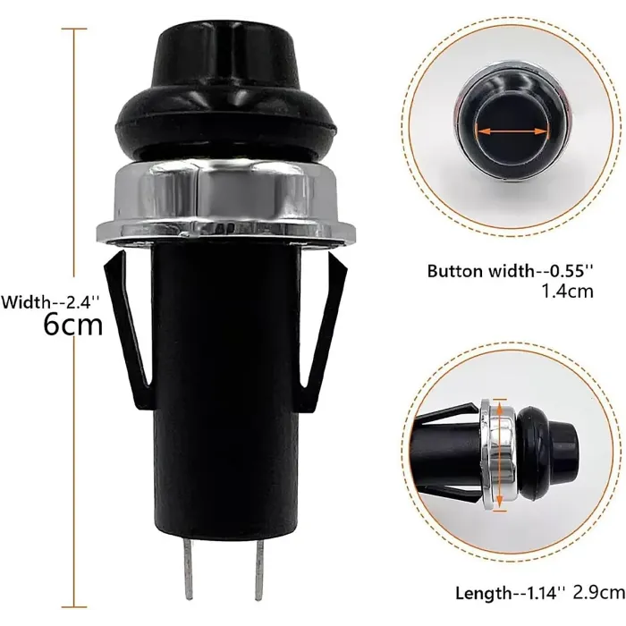 2 Pack 70189 Gas Grill Lighted Button Switch Compatible with Weber Spirit E S 210 E220 E310 etc
