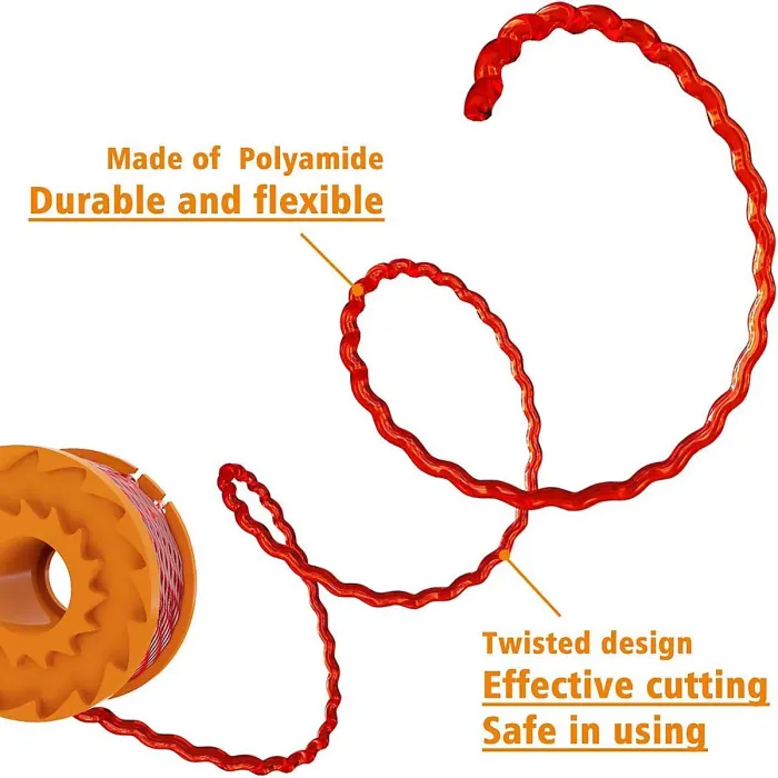 9 PCS WA0010 Replacement Trimmer Spool Edger Spool Compatible with Worx Trimmer String Weed Eater String WG180 Spool Refills