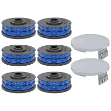 8 PCS String Trimmer Replacement Spool 8 Length 1.5mm Deepth For RLT4027 RLT4125 RLT5027 RLT5127 RLT6030 RLT6130