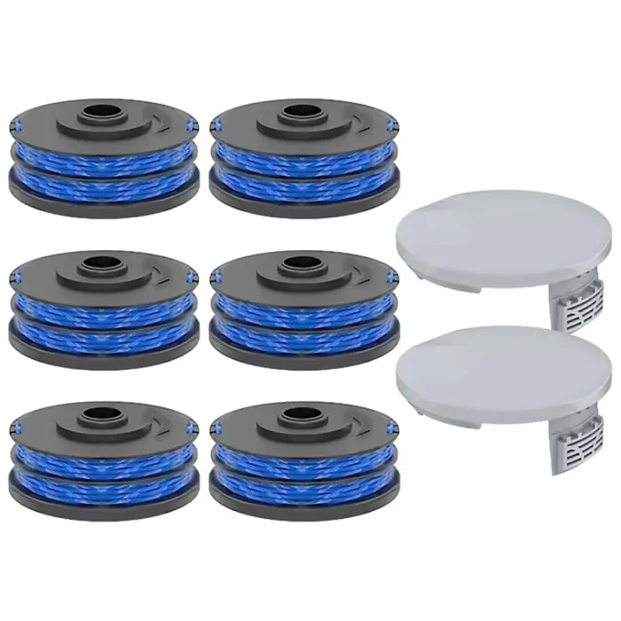 8 PCS String Trimmer Replacement Spool 8 Length 1.5mm Deepth For RLT4027 RLT4125 RLT5027 RLT5127 RLT6030 RLT6130