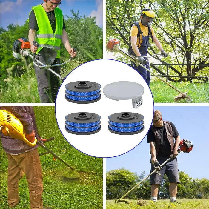 8 PCS String Trimmer Replacement Spool 8 Length 1.5mm Deepth For RLT4027 RLT4125 RLT5027 RLT5127 RLT6030 RLT6130