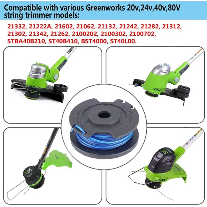 10 PCS LIYYOO 29252 3411546A-6 Replacement Trimmer Spool Line Compatible with Weed Eater String 24V and 40V Trimmer