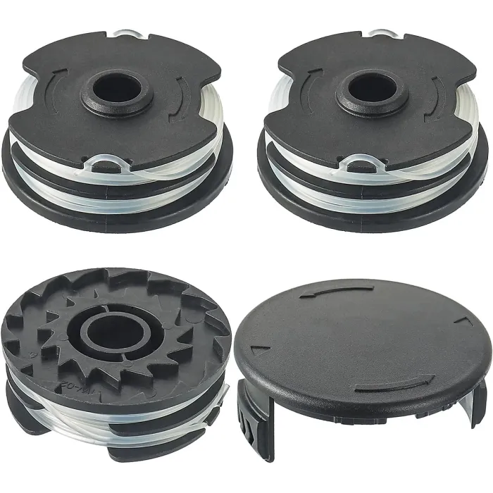 4PCS EPLZON Replacement Spool and Spool Cover Compatible Parkside LIDL PRT 550 A1 B2 C3 Replacement Parts Edge Cutter