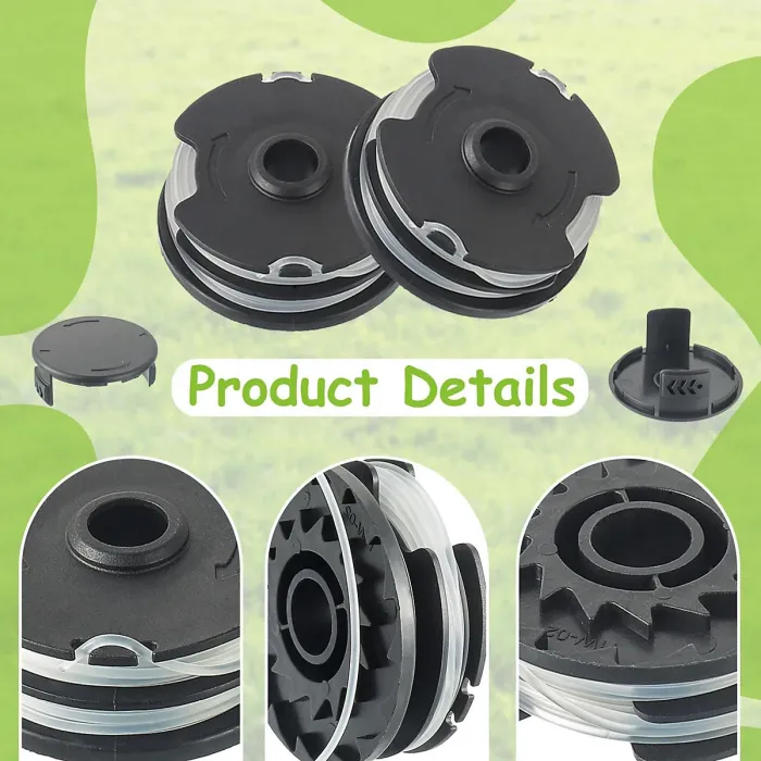 4PCS EPLZON Replacement Spool and Spool Cover Compatible Parkside LIDL PRT 550 A1 B2 C3 Replacement Parts Edge Cutter