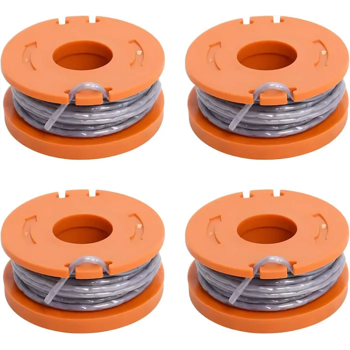 4PCS Strimmer Spool for Mac Allister Spear Jackson Qualcast and Worx Strimmer Wire Trimmer Spool Line