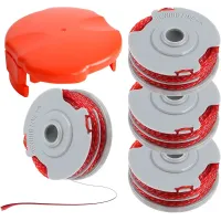 5PCS Strimmer Spool Double Line Autofeed Spool and Line Replace Compatible with Flymo Contour Mini Multi Trim Grass Trimmer