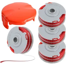 5PCS Strimmer Spool Double Line Autofeed Spool and Line Replace Compatible with Flymo Contour Mini Multi Trim Grass Trimmer