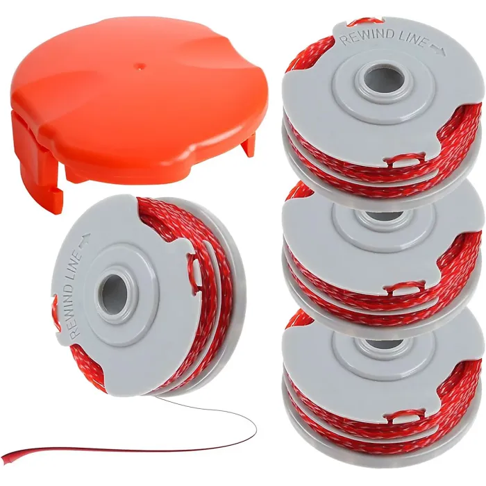 5PCS Strimmer Spool Double Line Autofeed Spool and Line Replace Compatible with Flymo Contour Mini Multi Trim Grass Trimmer