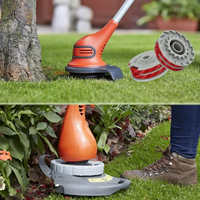 5PCS Strimmer Spool Double Line Autofeed Spool and Line Replace Compatible with Flymo Contour Mini Multi Trim Grass Trimmer