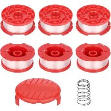 8PCS String Trimmer Spool Line with Cap Head Compatible with Craftsman CMCST900 CMESTA900 CMESTE920 CMZST120SC Wait
