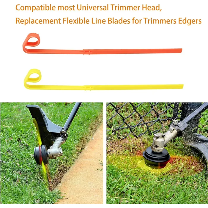 36PCS for Aero-Flex Flexible Blade Weed Wacker Weeding Blade Mowing Plastic Blade