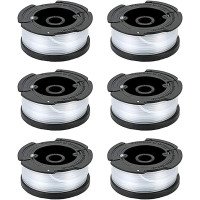 6Pack AF 100 3ZP Weed Eater String Compatible with Black Decker Wacker String Trimmer Line 30ft 0.065 Inch