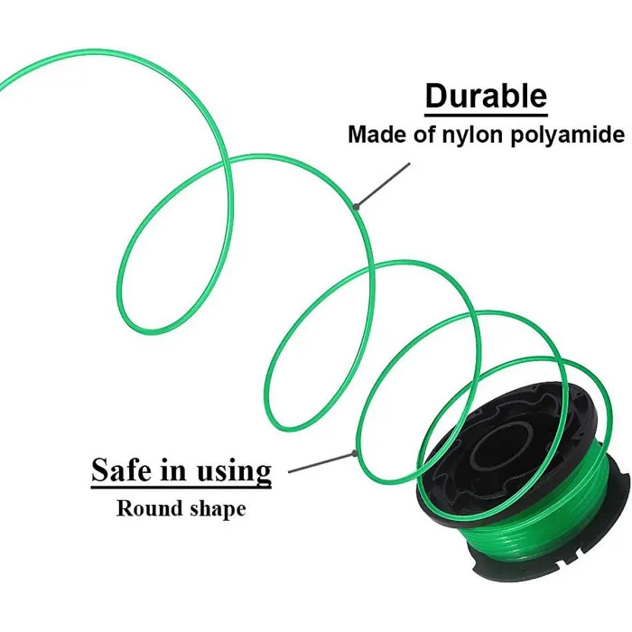 4PCS SF 080 BKP String Trimmer Spool Line Compatible with Black and Decker GH3000 LST540 GH3000R LST540B