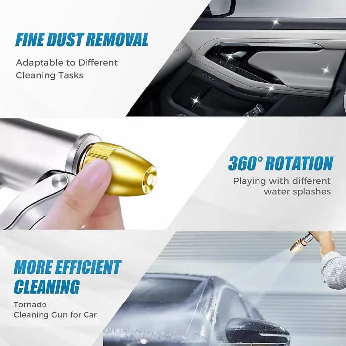 High Pressure Garden Hose Nozzle 2025 New Upgrade Hose Sprayer Nozzle Heavy Duty Metal Handheld Spray Nozzles