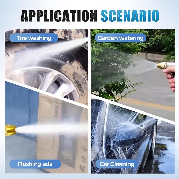 High Pressure Garden Hose Nozzle 2025 New Upgrade Hose Sprayer Nozzle Heavy Duty Metal Handheld Spray Nozzles