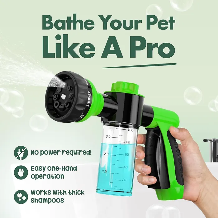 Multi purpose foam high pressure car washing water gun Soap Shampoo Dispenser for Pet Wash and Garden Hose Sprayer Nozzle
