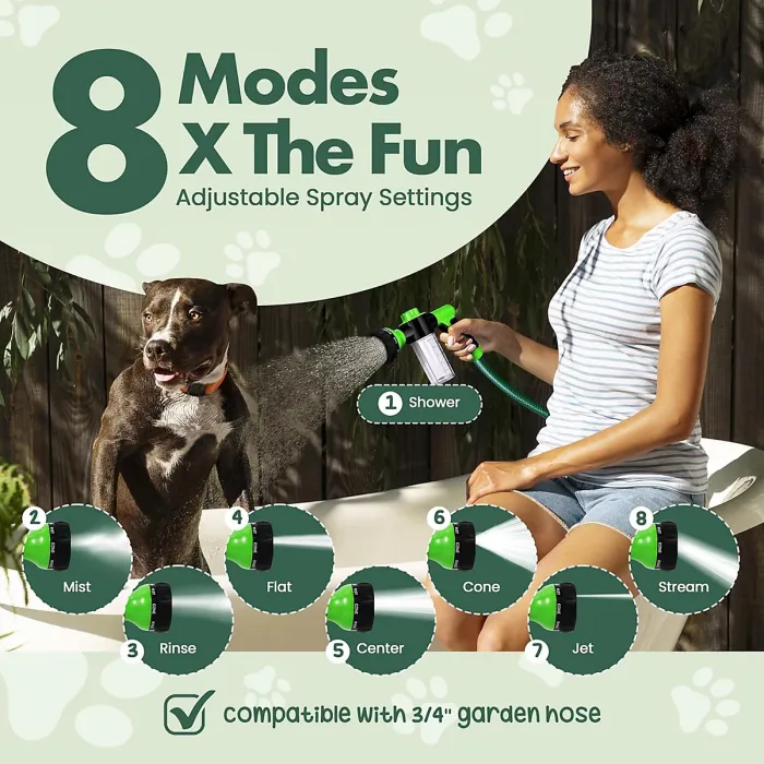 Multi purpose foam high pressure car washing water gun Soap Shampoo Dispenser for Pet Wash and Garden Hose Sprayer Nozzle