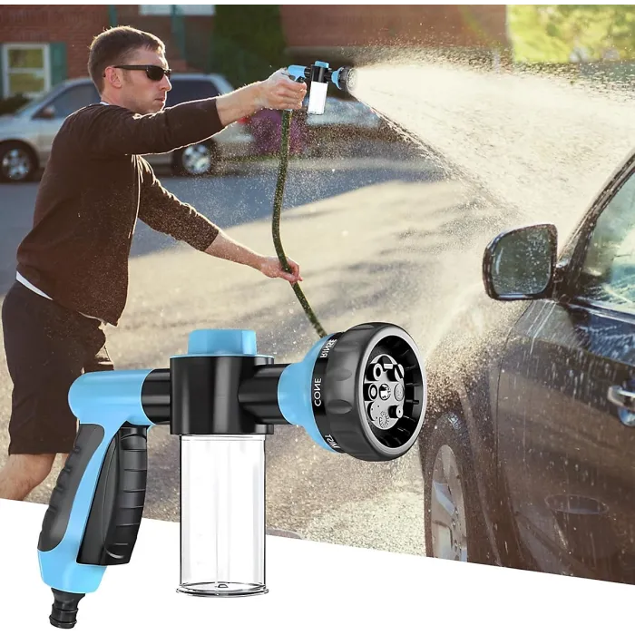 Multi purpose foam high pressure car washing water gun Soap Shampoo Dispenser for Pet Wash and Garden Hose Sprayer Nozzle
