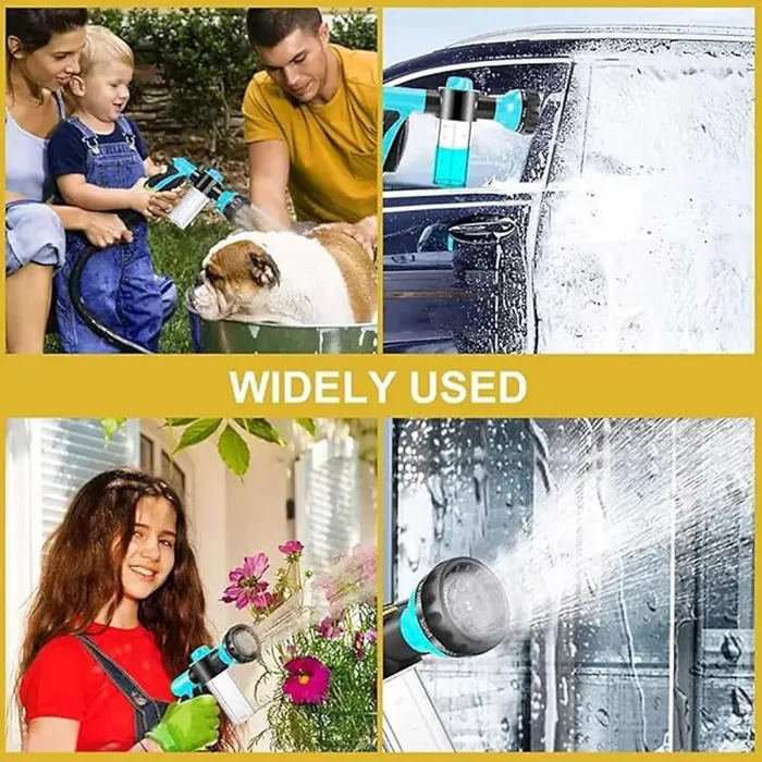Multi purpose foam high pressure car washing water gun Soap Shampoo Dispenser for Pet Wash and Garden Hose Sprayer Nozzle