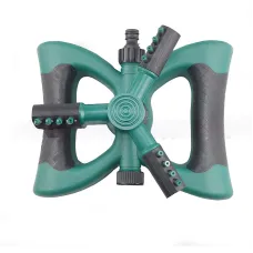 Sprinkler for Yard 360 Degree Rotating Lawn Sprinkler with Base Adjustable Spray Hose Connector for Garden Large Yards