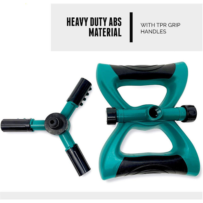 Sprinkler for Yard 360 Degree Rotating Lawn Sprinkler with Base Adjustable Spray Hose Connector for Garden Large Yards