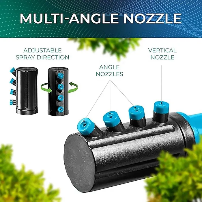 Sprinkler for Yard 360 Degree Rotating Lawn Sprinkler with Base Adjustable Spray Hose Connector for Garden Large Yards
