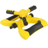 Sprinkler for Yard 360 Degree Rotating Lawn Sprinkler with Base Adjustable Spray Hose Connector for Garden Large Yards