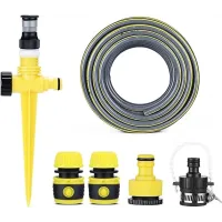 10 meters 360 Rotation Auto Irrigation System Garden Lawn Sprinkler Patio Garden Sprinkler Lawn Adjustable at Will