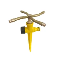Four Prong 360 Automatic Garden Sprinkler Watering Flower Watering Sprinkler Gardening Tool Sprinkler Lawn Buried Rotary