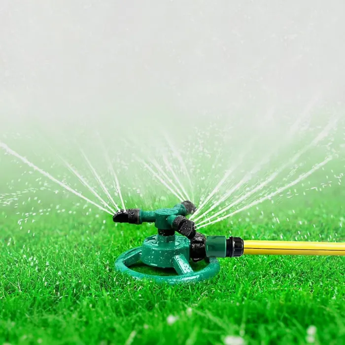 2PCS Lawn Sprinkler Automatic Garden Water Sprinklers Lawn Irrigation System Large Area Coverage Rotation 360 Degree