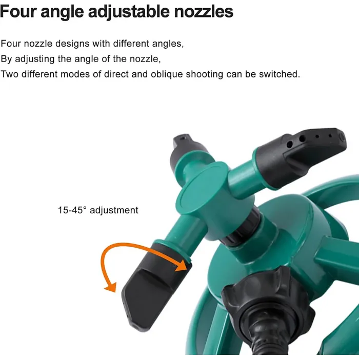 2PCS Lawn Sprinkler Automatic Garden Water Sprinklers Lawn Irrigation System Large Area Coverage Rotation 360 Degree