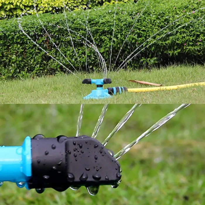2PCS Lawn Sprinkler Automatic Garden Water Sprinklers Lawn Irrigation System Large Area Coverage Rotation 360 Degree