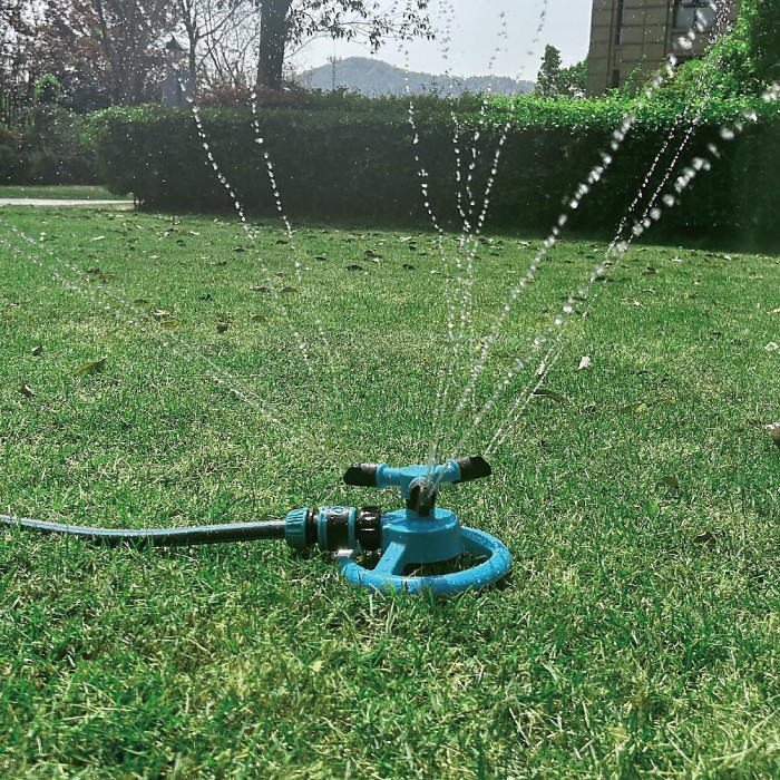 2PCS Lawn Sprinkler Automatic Garden Water Sprinklers Lawn Irrigation System Large Area Coverage Rotation 360 Degree