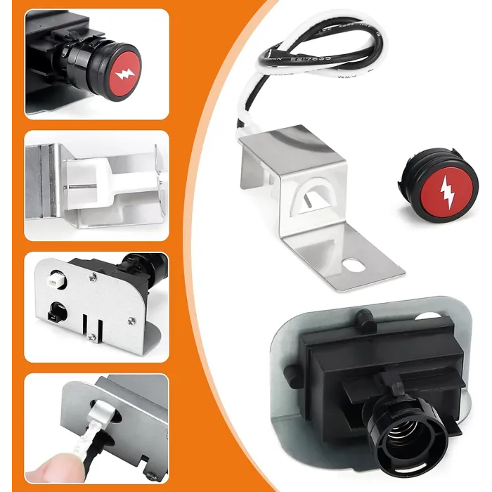 Replacement Ignition Kit for Weber Q1200 Q2200 Gas Grill 64868 electronic igniter