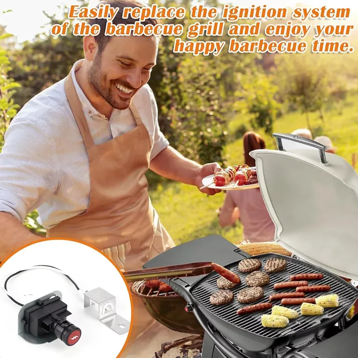 Replacement Ignition Kit for Weber Q1200 Q2200 Gas Grill 64868 electronic igniter