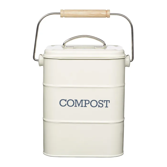 Living Nostalgia Antique Cream Compost Bin
