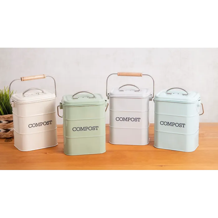 Living Nostalgia Antique Cream Compost Bin