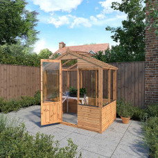 Waltons 6 x 4 Traditional Wooden Greenhouse Apex Potting Shed Tongue and Groove