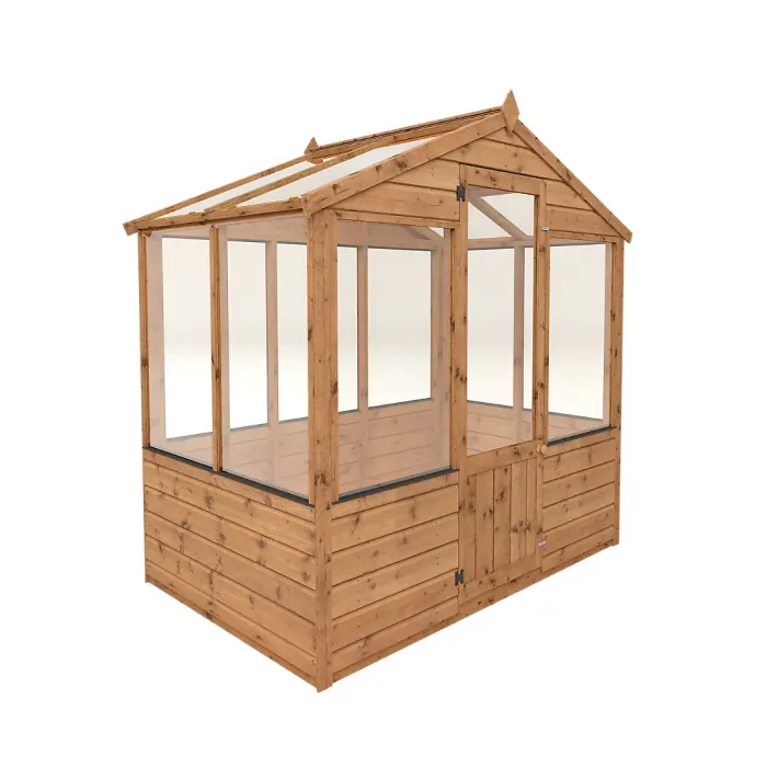 Waltons 6 x 4 Traditional Wooden Greenhouse Apex Potting Shed Tongue and Groove