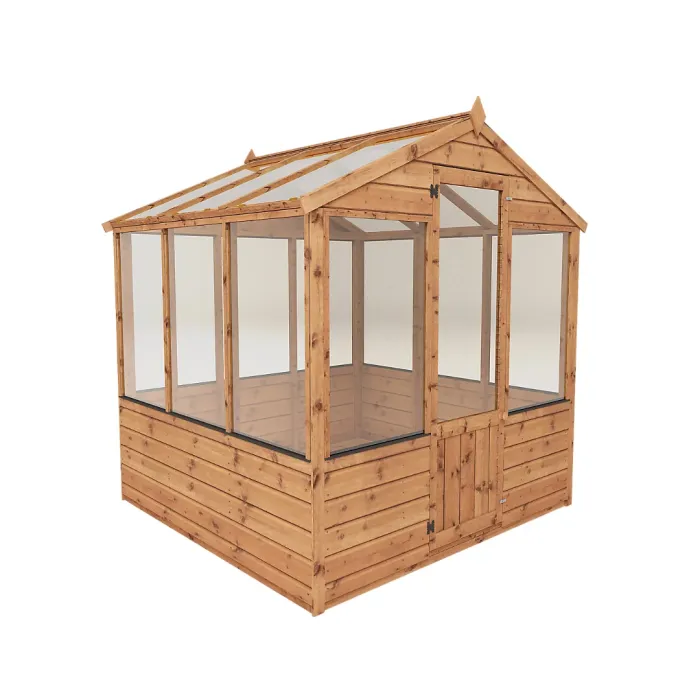 Waltons 6 x 6 Traditional Wooden Greenhouse Apex Potting Shed Tongue and Groove