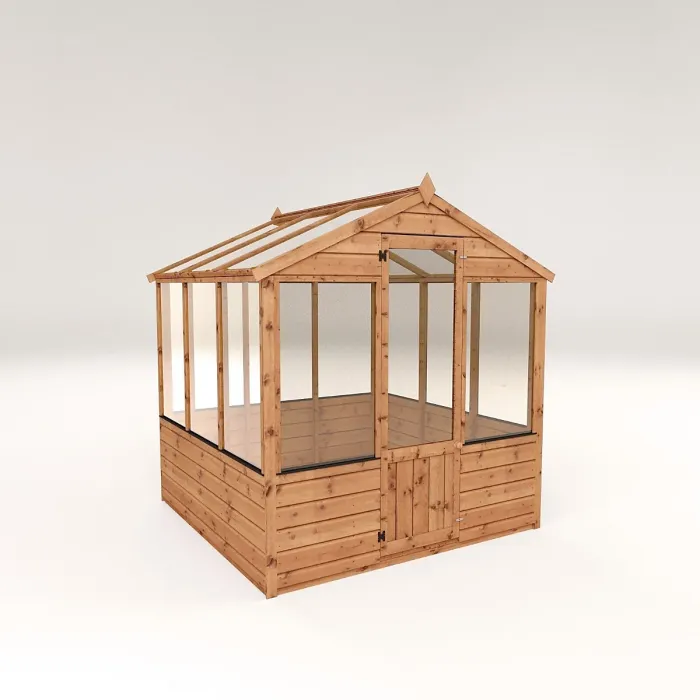Waltons 6 x 6 Traditional Wooden Greenhouse Apex Potting Shed Tongue and Groove