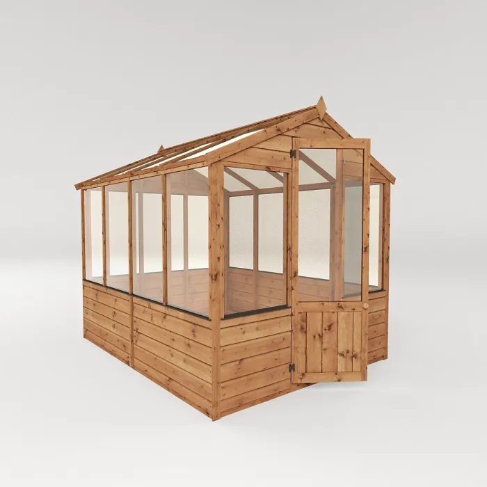 Waltons 8 x 6 Traditional Wooden Greenhouse Apex Potting Shed Tongue and Groove