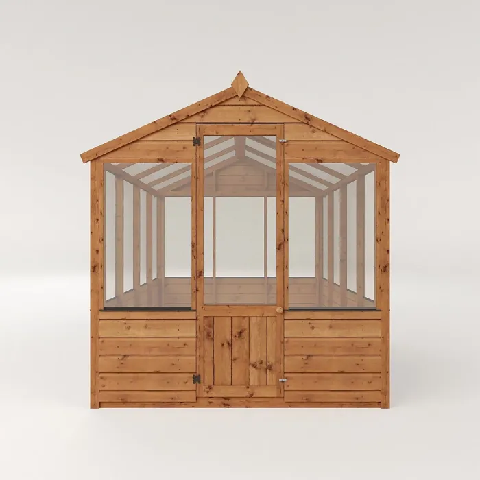 Waltons 8 x 6 Traditional Wooden Greenhouse Apex Potting Shed Tongue and Groove