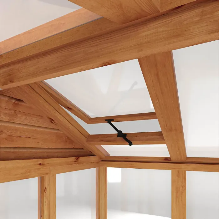 Waltons 4x6 Wooden Greenhouse Apex Growhouse Tongue and Groove - Glass Glazed