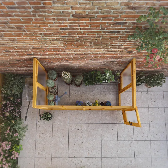 Waltons 8x4 Wooden Lean To Greenhouse Pent Growhouse Tongue and Groove - Polycarbonate Glazed