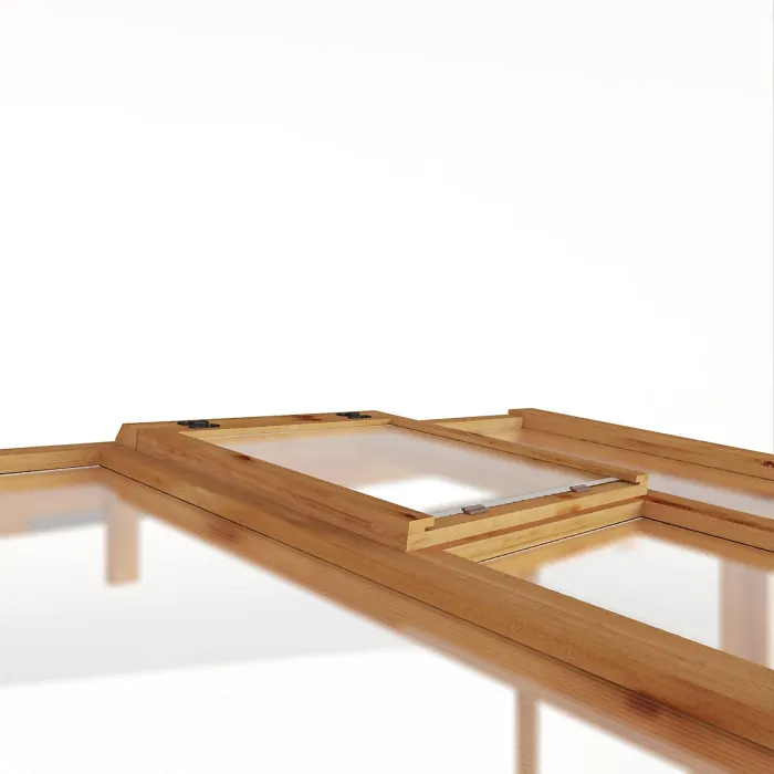 Waltons 8x4 Wooden Lean To Greenhouse Pent Growhouse Tongue and Groove - Polycarbonate Glazed